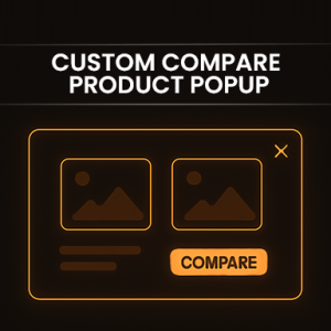 Custom compare product popup
