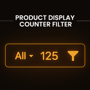 Product Display Counter Filter