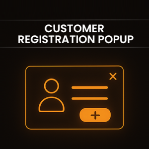 Customer Registration Popup